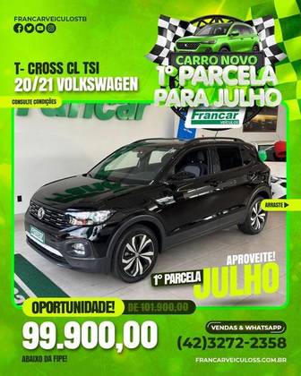 VOLKSWAGEN T-CROSS 1.0 200 TSI TOTAL FLEX AUTOMÁTICO